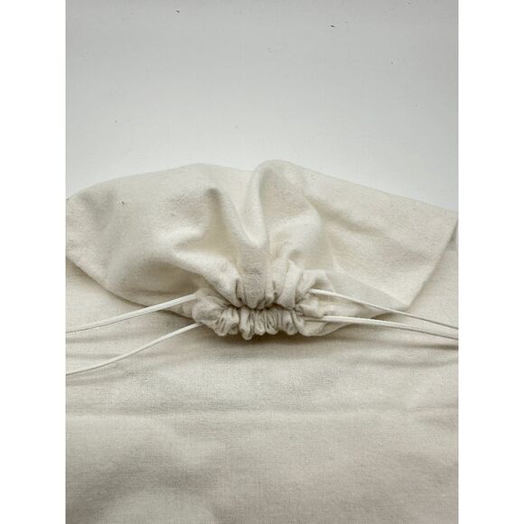 PRADA White Flannel Drawstring Dust Cover Travel Bag 13x9 - Picture 6 of 6